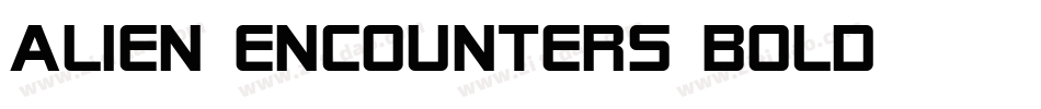 Alien Encounters Bold字体转换